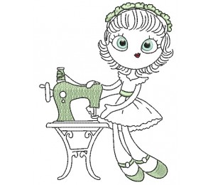 Stickdatei - Sewing Girl 7